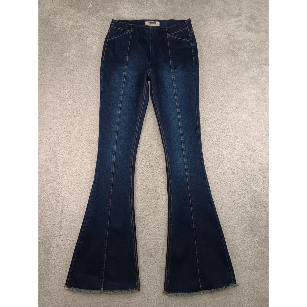 Rock & Roll Jeans Womens 28x36 Blue Flare Bargain Bell Pull On Denim